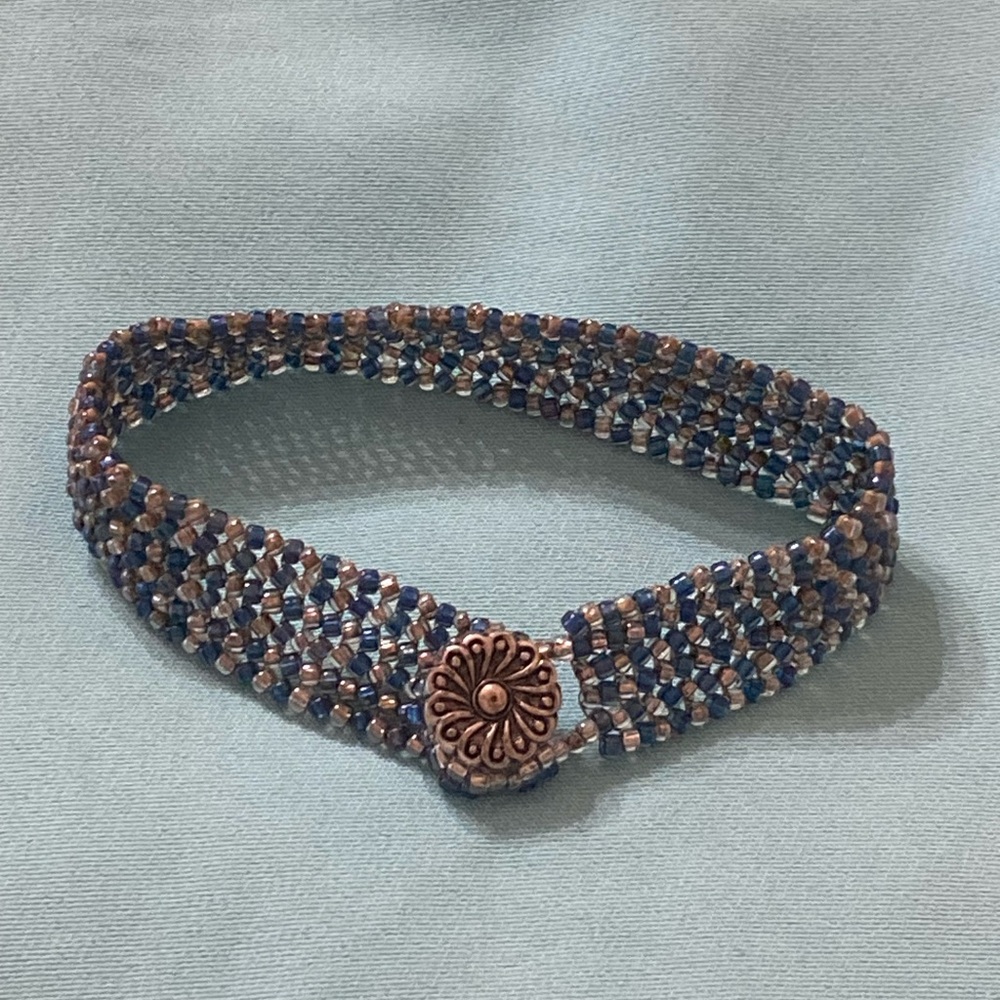 Handcrafted Beaded Kumihimo Bracelet